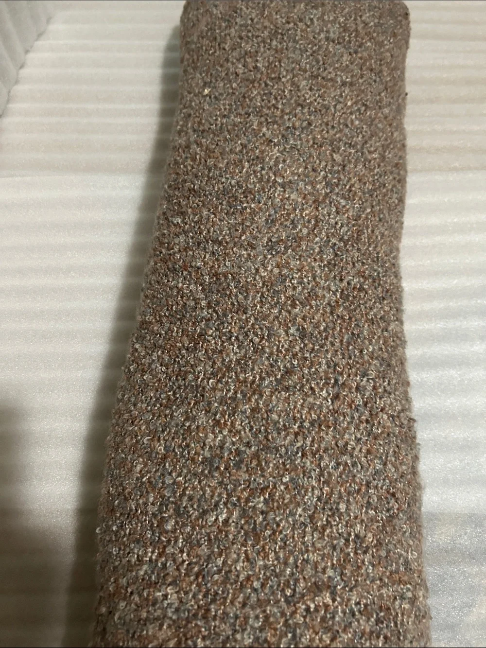 Casaluna 14” x 48” Textured Bouclé Oversized Lumbar Pillow - Brown